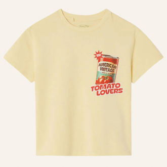 American Vintage American Vintage T-shirt Fizvalley - Custard sauce