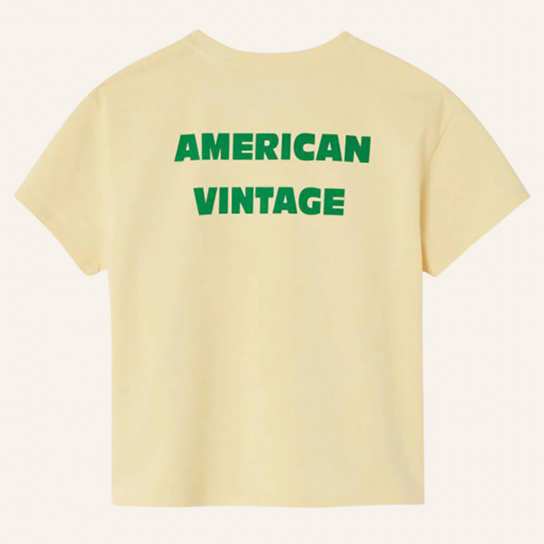 American Vintage American Vintage T-shirt Fizvalley - Custard sauce