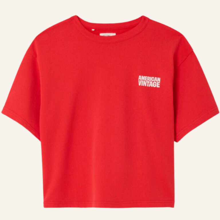 American Vintage AMV Ykobow T-shirt - Strawberry