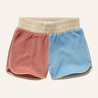 Sproet & Sprout Sproet&Sprout Terry sport shorts colourblock - Rose dawn