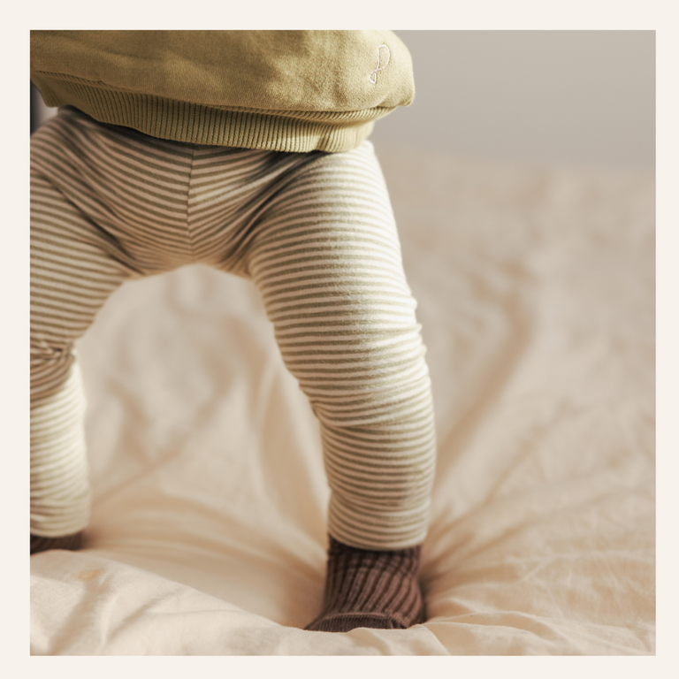 Phil&Phae Phil&Phae Legging stripes - Soft moss