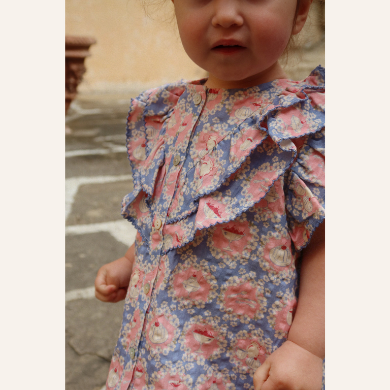 Konges Sløjd Konges Sløjd Kim frill ss shirt - Snack Time