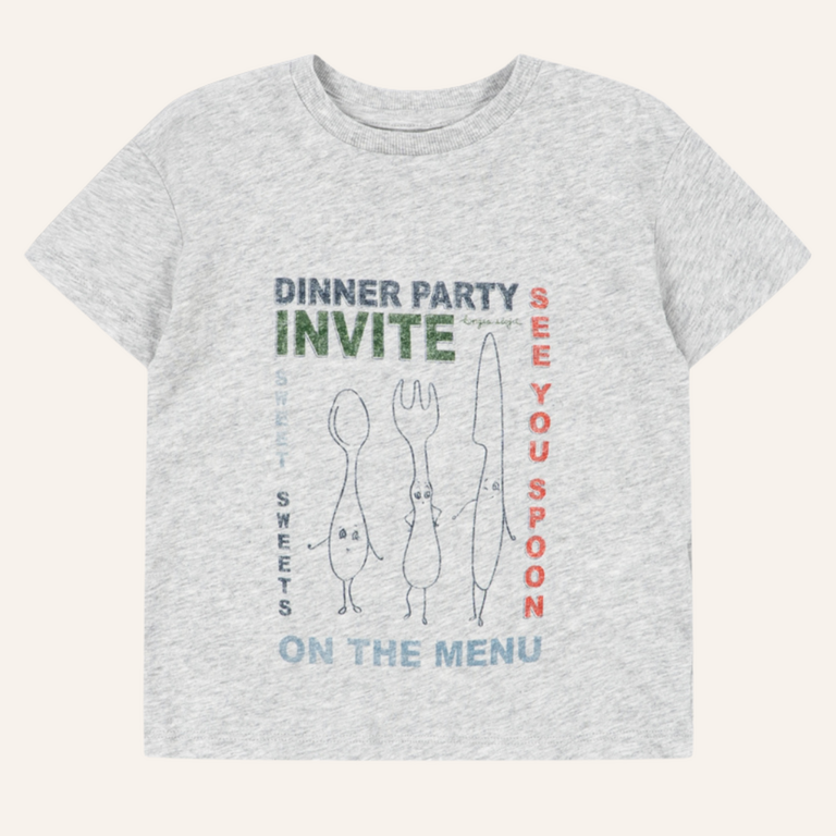 Konges Sløjd Konges Sløjd Famo tee - Grey Melange