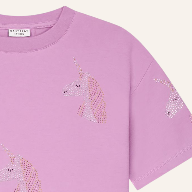 Daily Brat Daily Brat Unicorn T-shirt - Lilavender