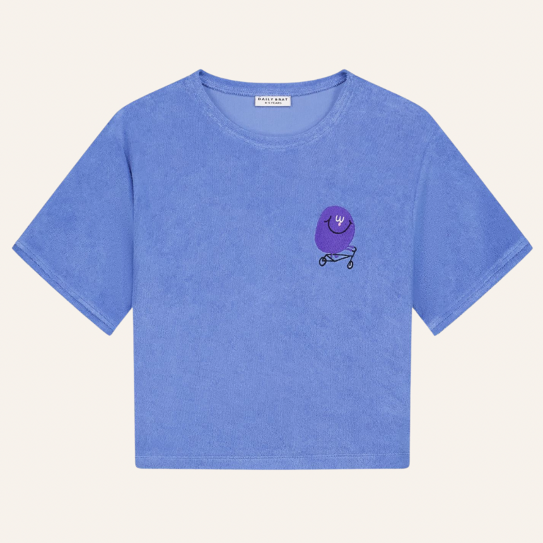 Daily Brat Daily Brat Gigglin towel T-shirt - Blue