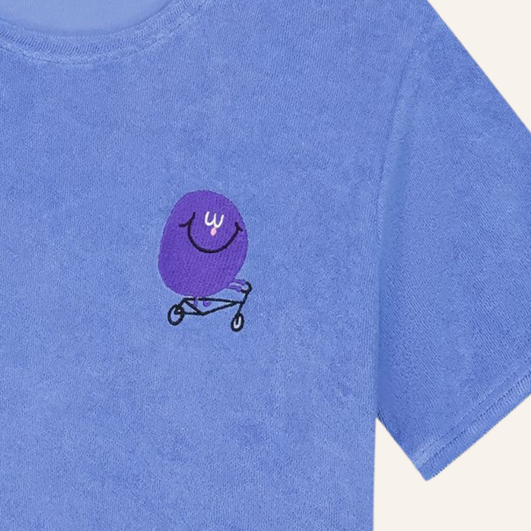 Daily Brat Daily Brat Gigglin towel T-shirt - Blue