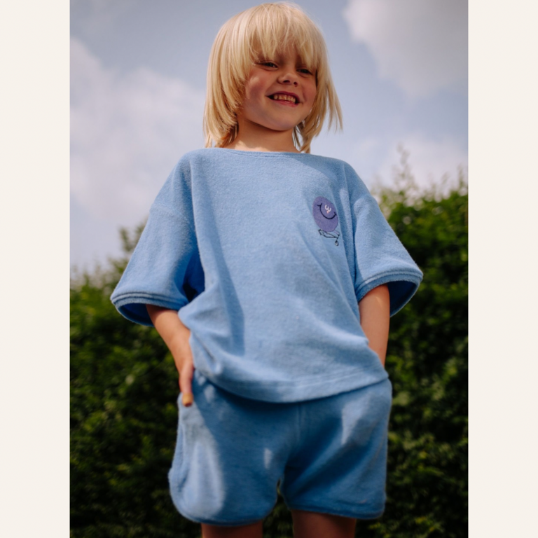 Daily Brat Daily Brat Gigglin towel short - Blue