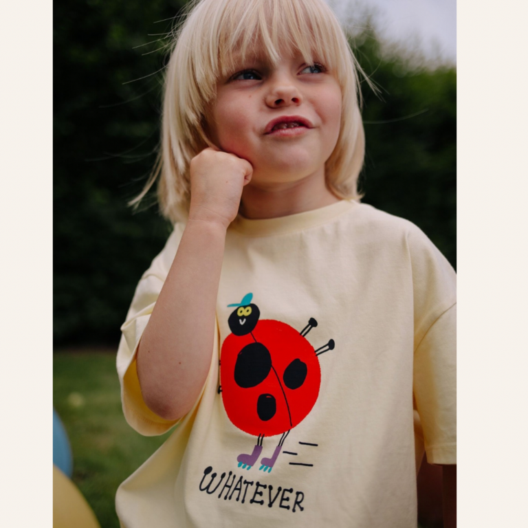 Daily Brat Daily Brat What ever T-shirt - Pale banana