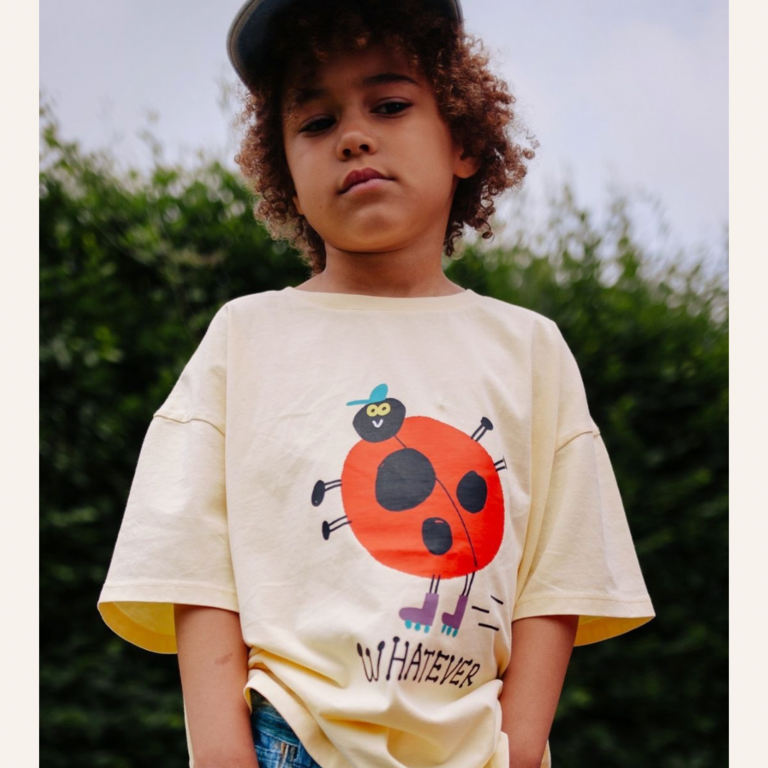 Daily Brat Daily Brat What ever T-shirt - Pale banana