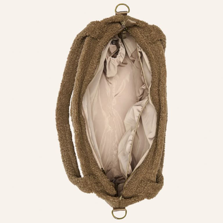 Studio Noos Studio Noos Teddy Diaper Bag | Brown Hearts