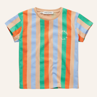 Sproet & Sprout Sproet&Sprout T-shirt vertical stripes - Sand