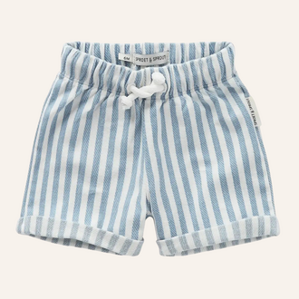 Sproet & Sprout Sproet & Sprout Baby Short Stripes - Denim Blue