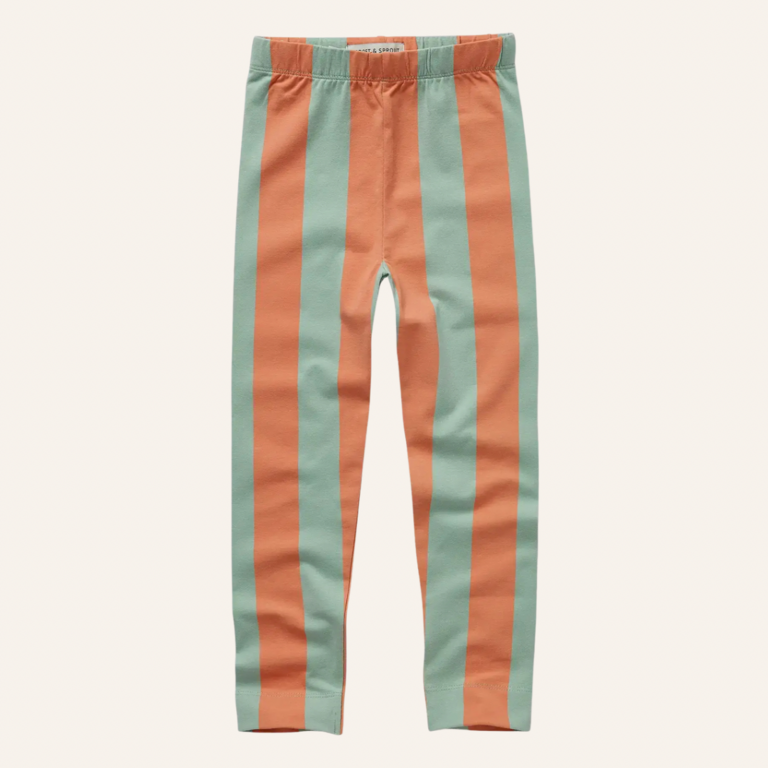 Sproet & Sprout Sproet&Sprout baby legging stripes - Silt green