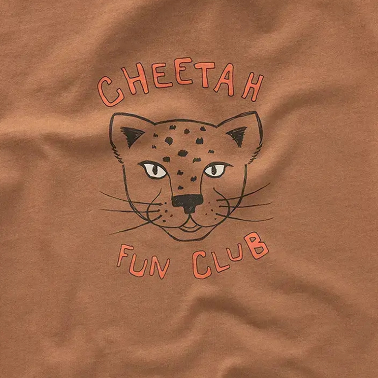 Sproet & Sprout Sproet&Sprout baby T-shirt Cheetah - Tabaccco