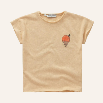 Sproet & Sprout Sproet&Sprout baby linen T-shirt - Sand