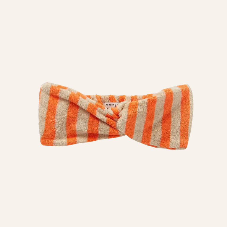 Sproet & Sprout Sproet&Sprout headband small stripes - Sesame