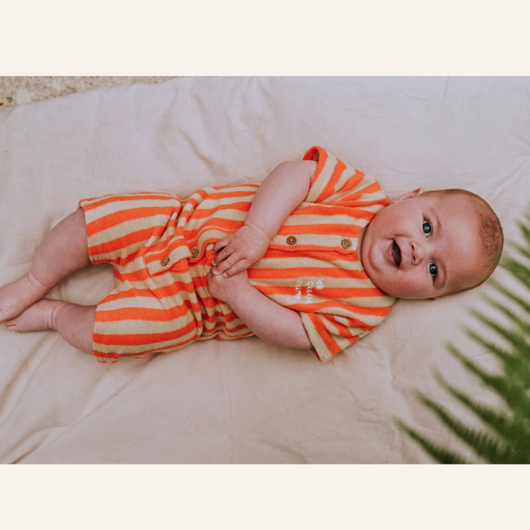 Sproet & Sprout Sproet&Sprout baby Terry onesie - Sesame