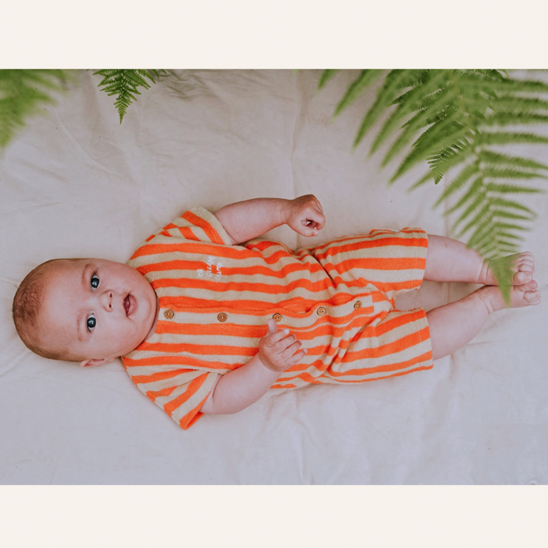 Sproet & Sprout Sproet&Sprout baby Terry onesie - Sesame