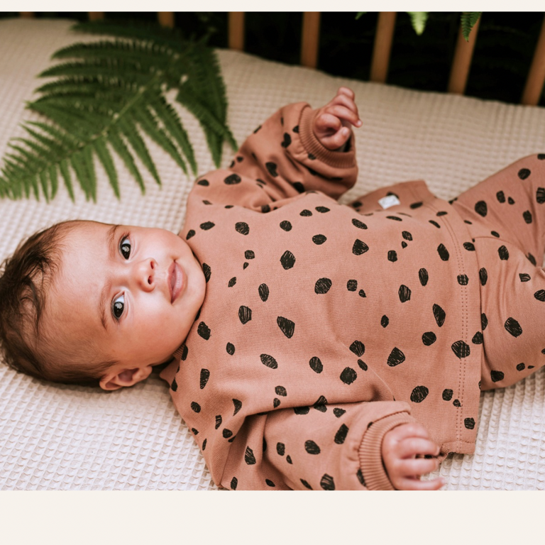 Sproet & Sprout Sproet & Sprout Baby Sweatshirt Animal - Camel