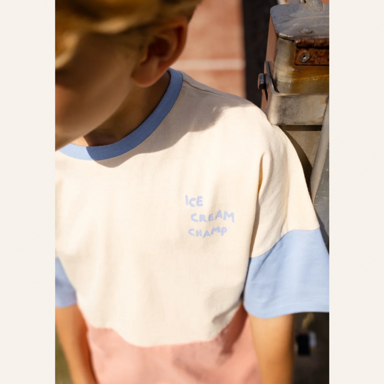 Sproet & Sprout Sproet&Sprout T-shirt colorblock - Sesame