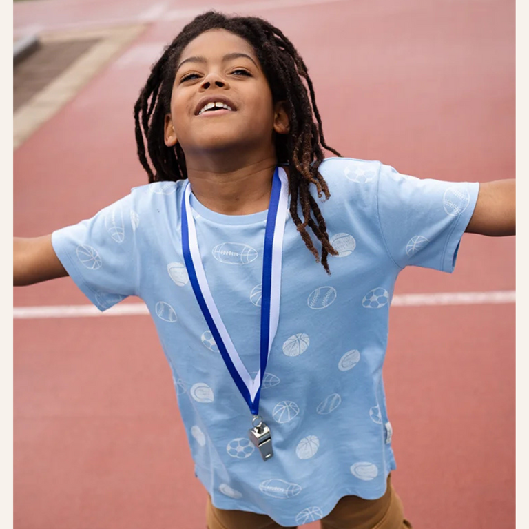 Sproet & Sprout Sproet&Sprout T-shirt balls print - Forever blue