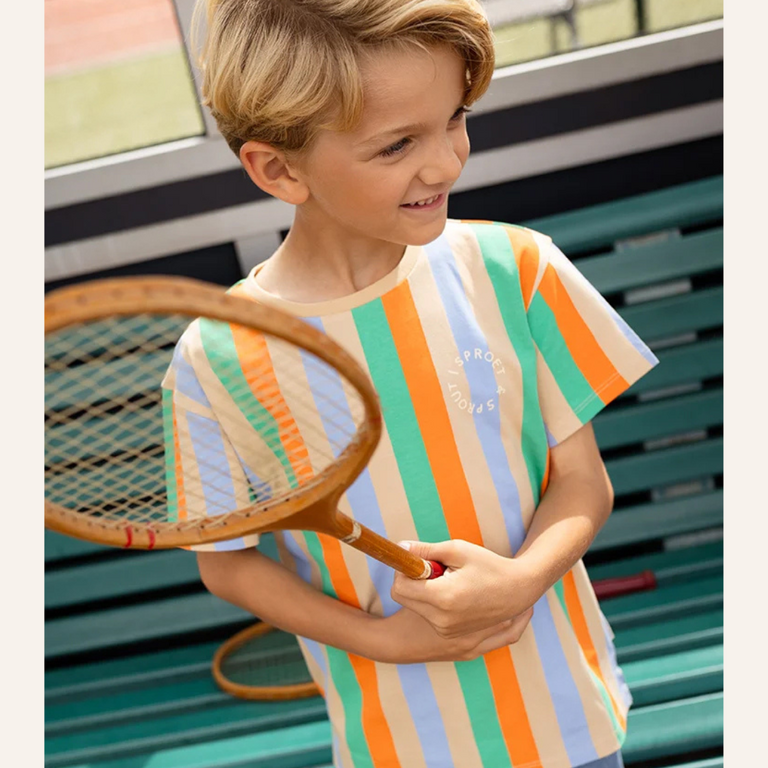 Sproet & Sprout Sproet&Sprout T-shirt vertical stripes - Sand