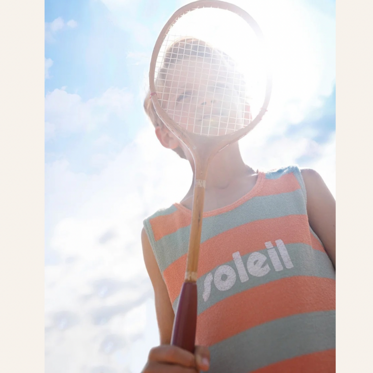 Sproet & Sprout Sproet&Sprout Tanktop boys stripes - Silt green