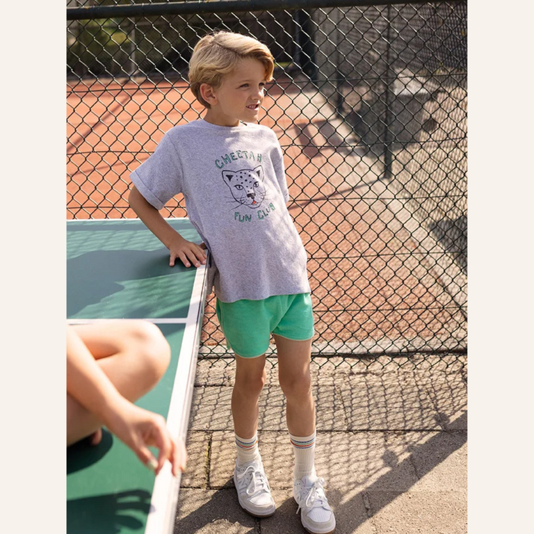 Sproet & Sprout Sproet&Sprout Terry T-shirt Cheetah - Grey melee