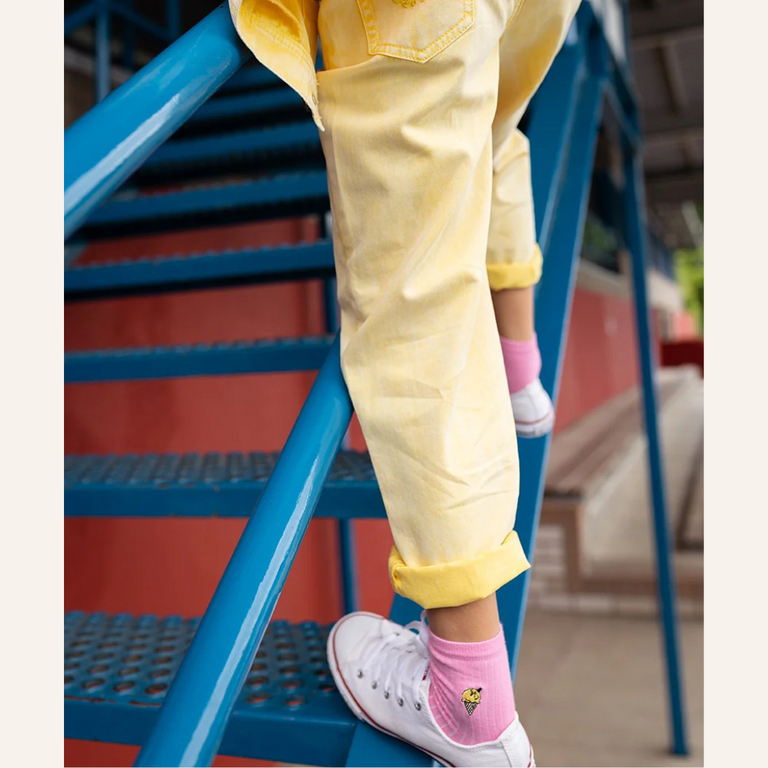 Sproet & Sprout Sproet&Sprout Denim pants - Pastel yellow
