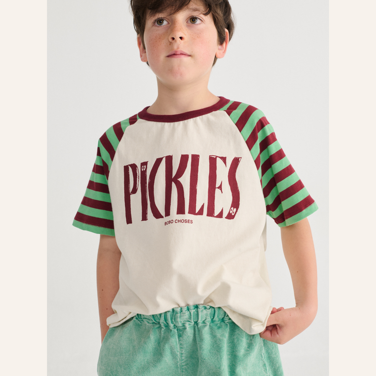 Bobo Choses Bobo Choses Spicy pickles raglan T-shirt