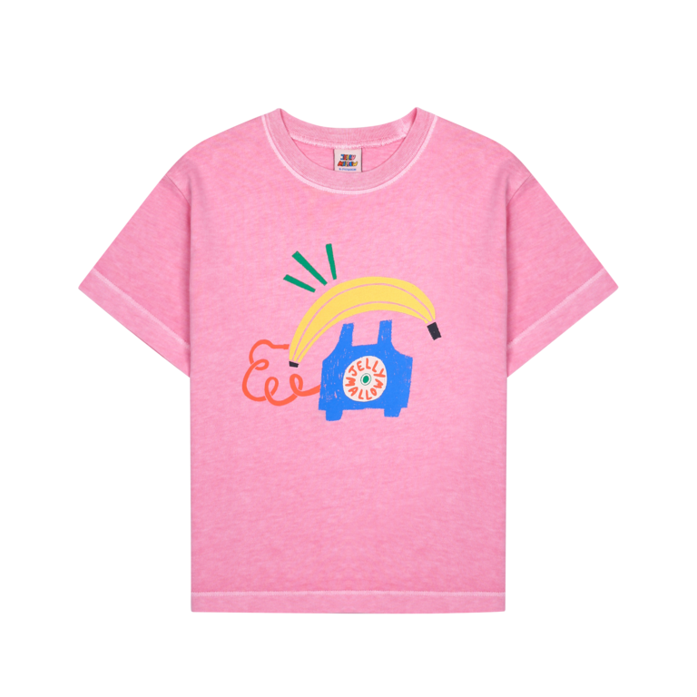 Jelly Mallow Jellymallow Banana telephone pigment t-shirt