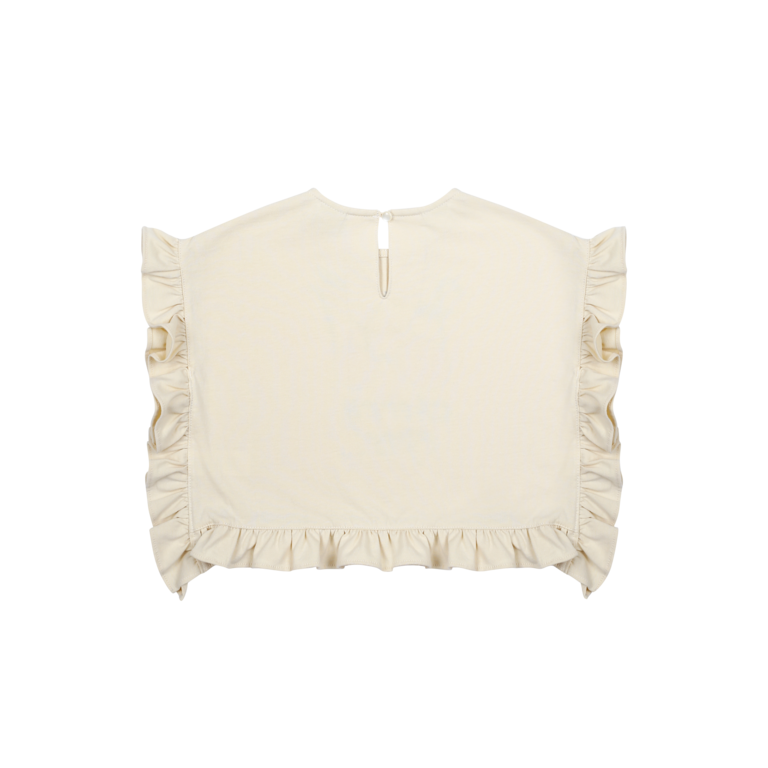 Jelly Mallow Jellymallow Cherry frill sleeveless t-shirt