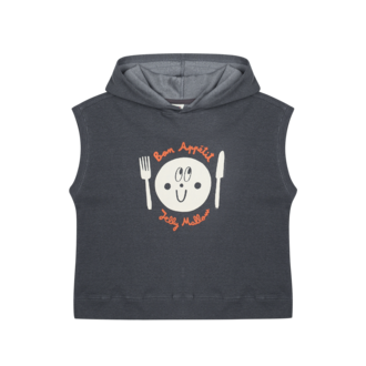 Jelly Mallow Jellymallow Plate waffle sleeveless hoodie t-shirt