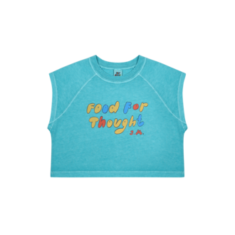 Jelly Mallow Jellymallow Foodie pigment sleeveless cropped t-shirt