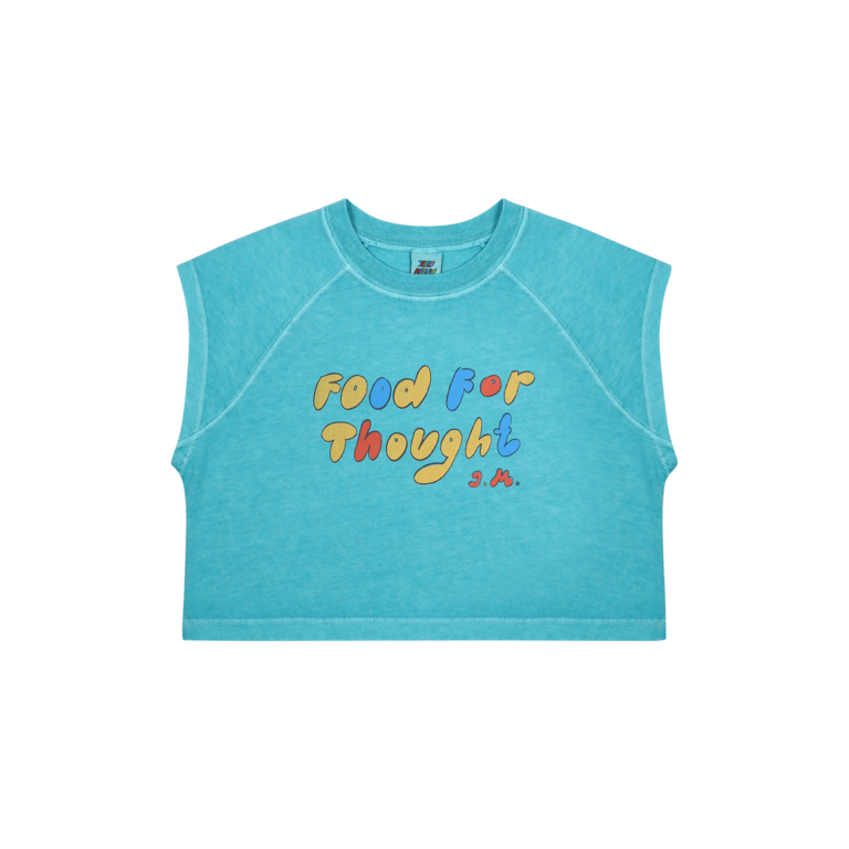 Jelly Mallow Jellymallow Foodie pigment sleeveless cropped t-shirt