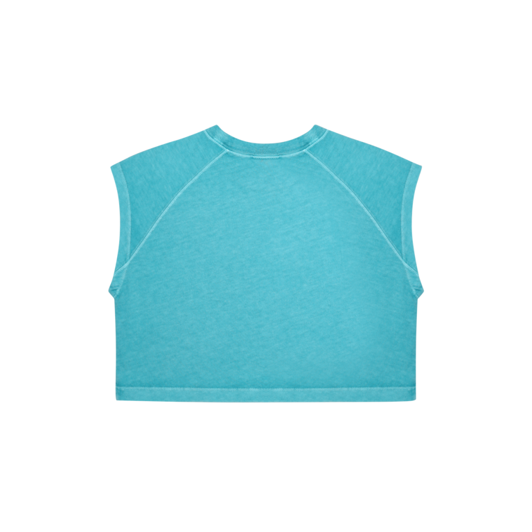 Jelly Mallow Jellymallow Foodie pigment sleeveless cropped t-shirt