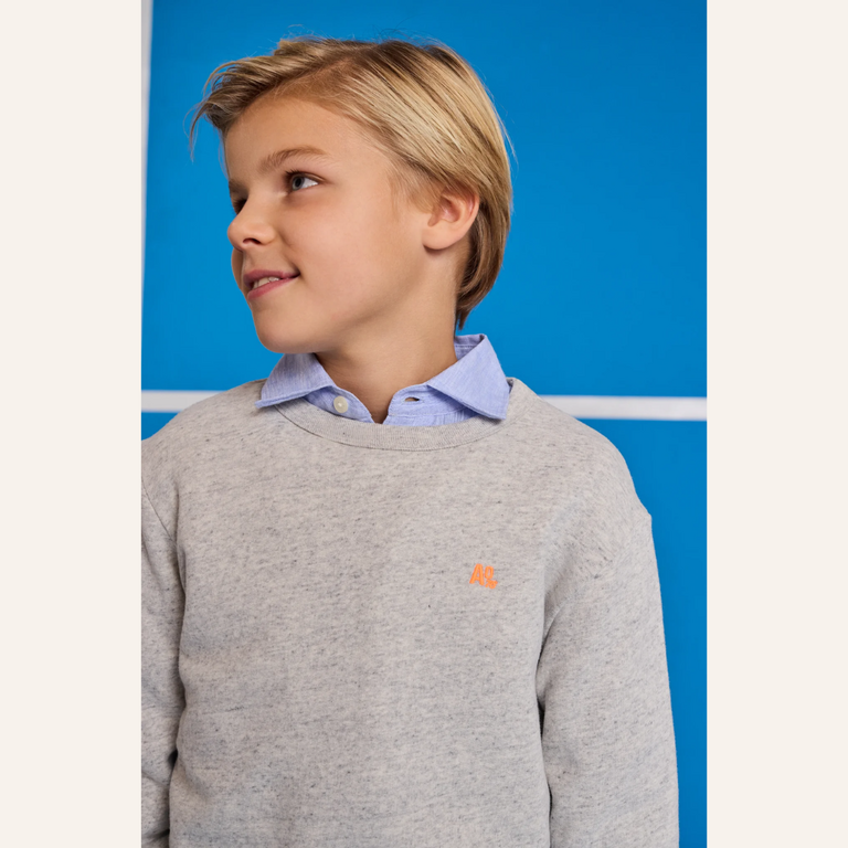 Ao76 Ao76 Tom sweater logo - Grey melange