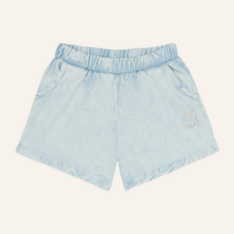 The Campamento The Campamento Light Blue Denim Baby Shorts