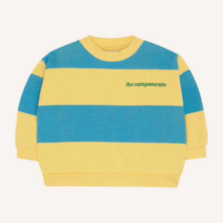 The Campamento The Campamento Blue Stripes Baby Sweatshirt