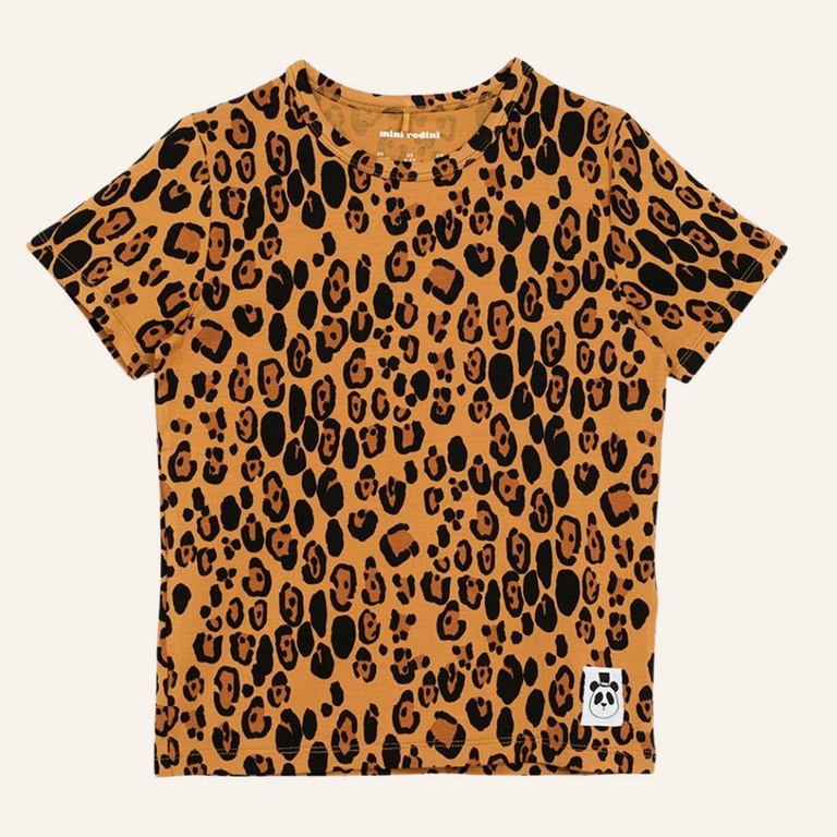 Mini Rodini Mini Rodini basic leopard ss tee