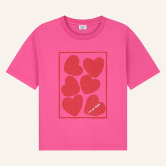 Call me Frankie Call me Frankie Hearts pink T-shirt