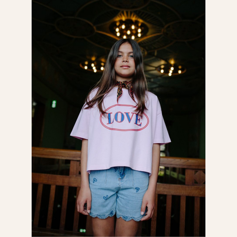 Call me Frankie Call me Frankie Denim heart shorts