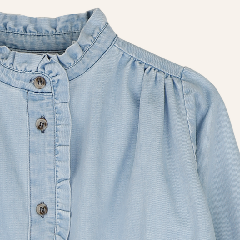 Baje Studio Baje Studio Blouse Lala - Blue Denim Light