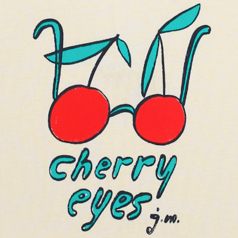 Jelly Mallow Jellymallow Cherry frill sleeveless t-shirt