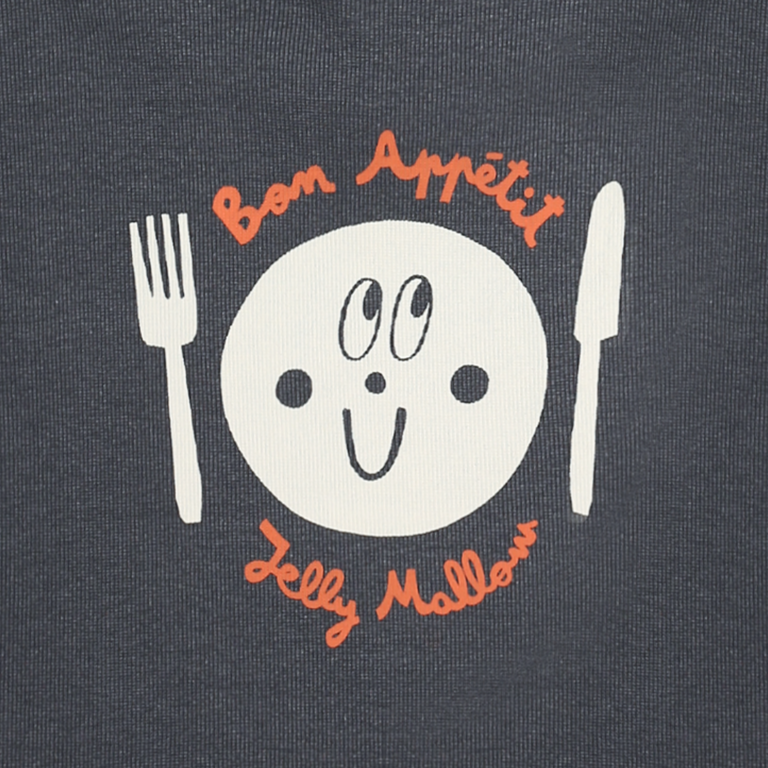 Jelly Mallow Jellymallow Plate waffle sleeveless hoodie t-shirt