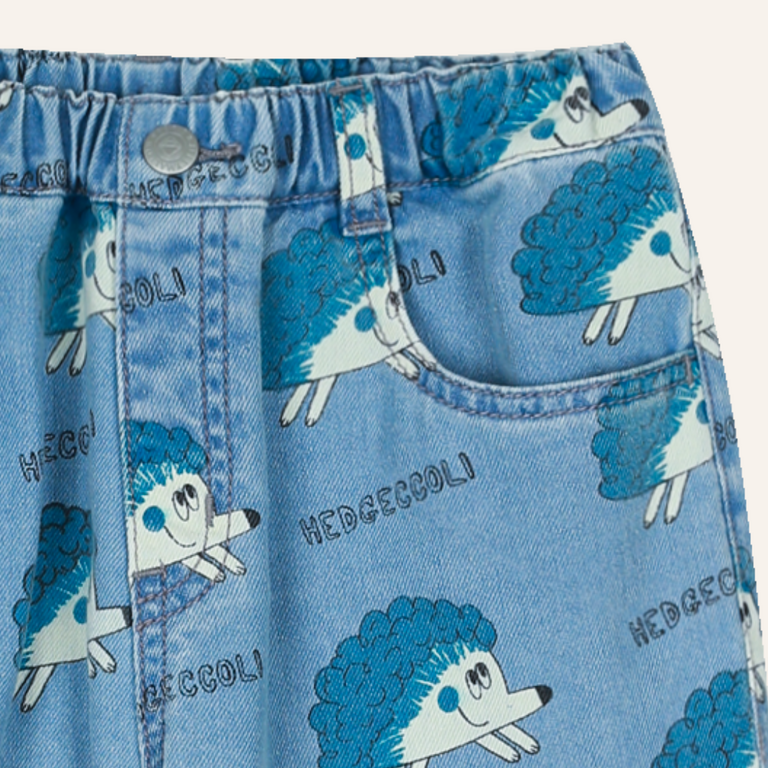 Jelly Mallow Jellymallow Hedgehog denim pants