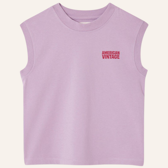 American Vintage American Vintage kid tank top Gixy - Lilac