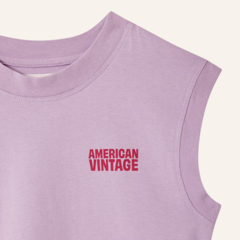 American Vintage American Vintage kid tank top Gixy - Lilac