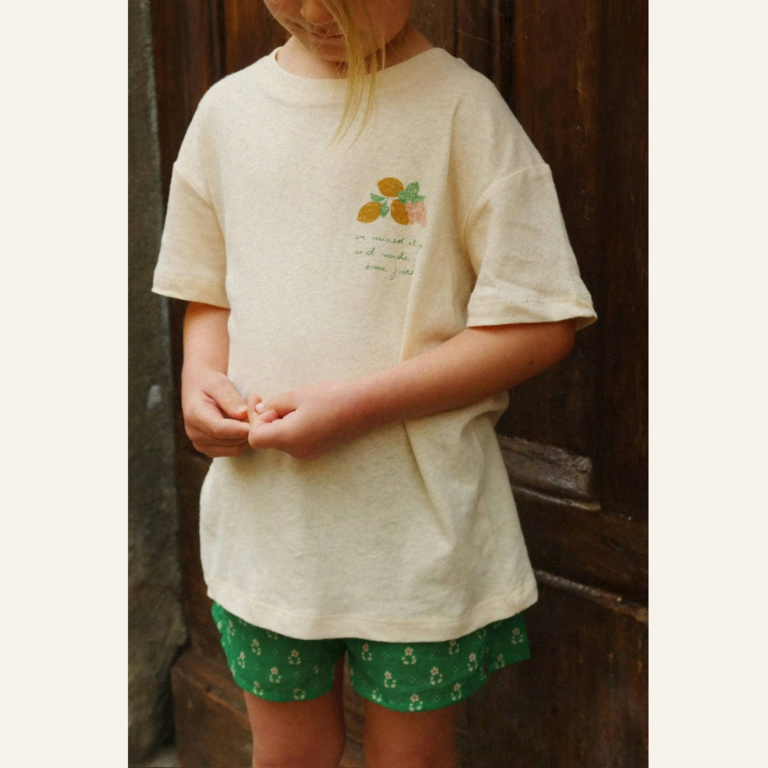 Konges Sløjd Konges Sløjd Era Tee - Buttercream/Juicy