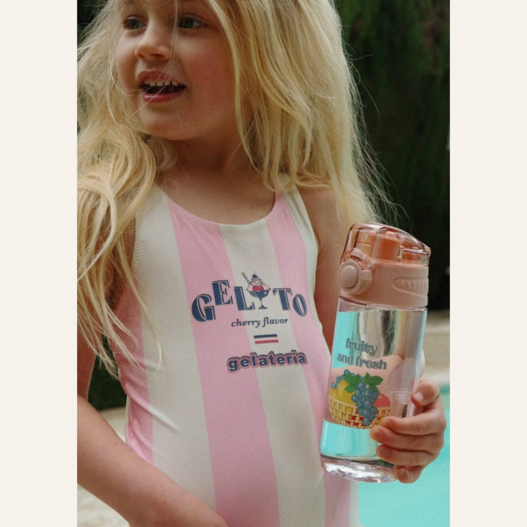 Konges Sløjd Konges Sløjd Pomia Swimsuit - Candy Rose Stripe